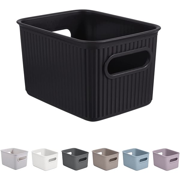 Superio Brand 5-in x 4-in x 4-in Brown Plastic Bin