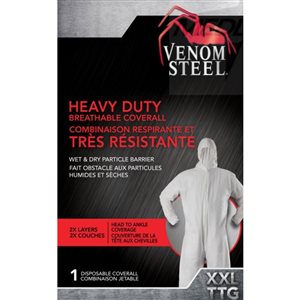 Venom Steel White Heavy Duty Coverall XXL