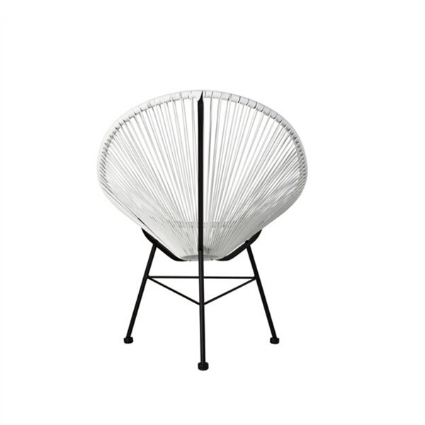 Plata Import White Acapulco Chair