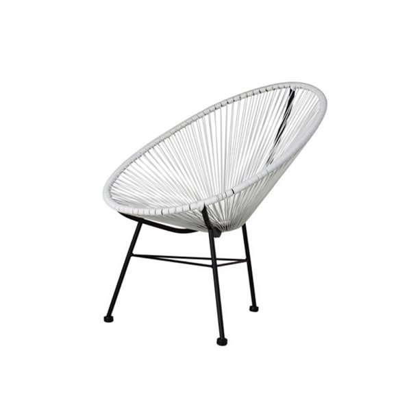 Plata Import White Acapulco Chair