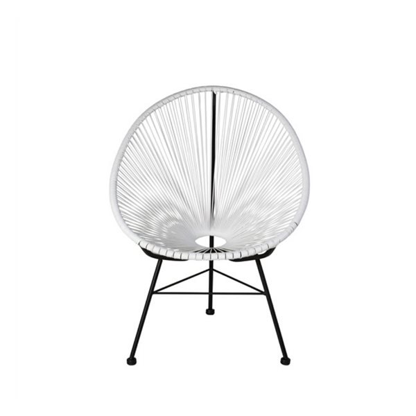 Plata Import White Acapulco Chair