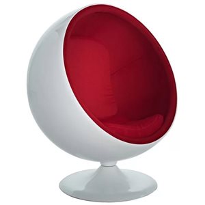 Plata Import Modern Red Ball Chair