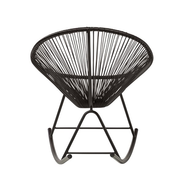 Plata Import Black Rocking Acapulco Chair