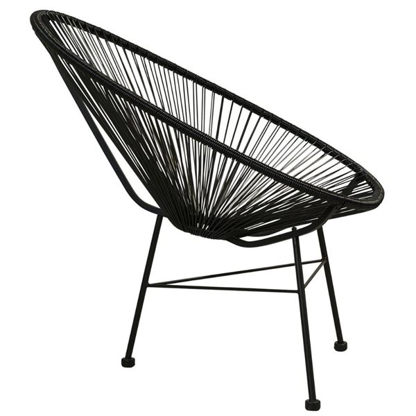 Plata Import Black Acapulco Chair