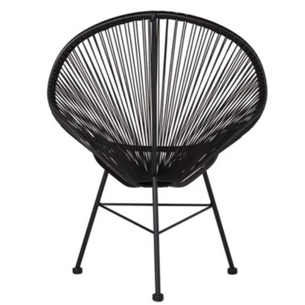 Plata Import Black Acapulco Chair