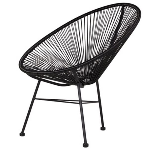 Plata Import Black Acapulco Chair