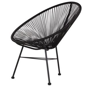 Plata Import Black Acapulco Chair