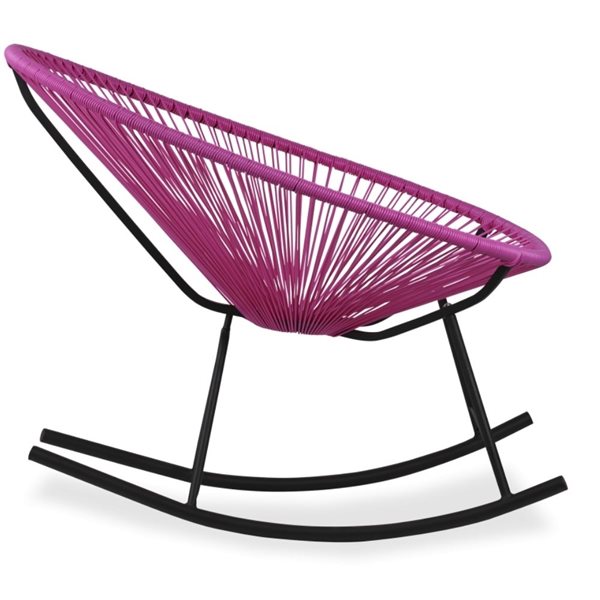 Plata Import Purple Rocking Acapulco Chair