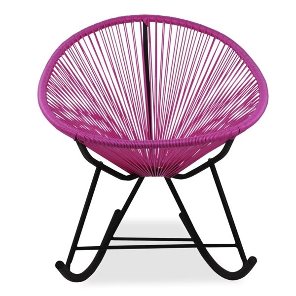 Plata Import Purple Rocking Acapulco Chair