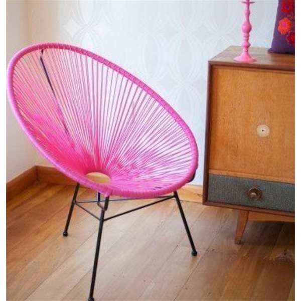 Plata Import Pink Acapulco Chair