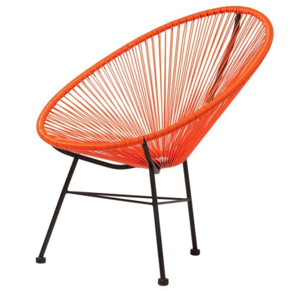 Orange best sale acapulco chair