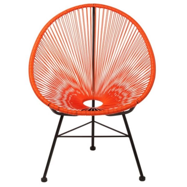 Plata Import Orange Acapulco Chair DI ACA ORANGE RONA