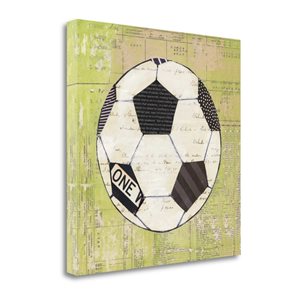 Tangletown Fine Art "Play Ball III" by Courtney Prahl Frameless 20-in H x 6-in W Canvas Print