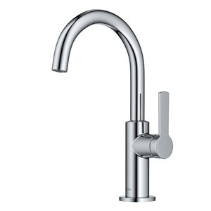 Kraus Oletto Chrome 1-handle Deck Mount Bar and Prep Residential Kitchen Faucet