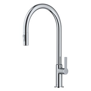 Kraus Oletto 1-handle Deck Mount Pull-down Chrome Residential Kitchen Faucet