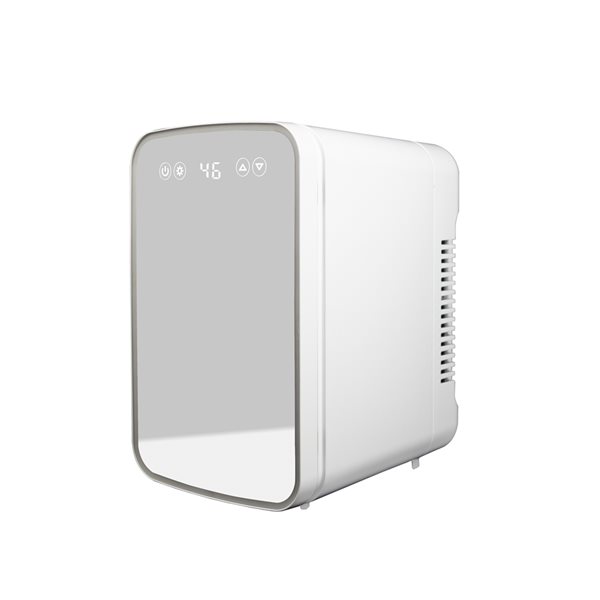 Danby White 7.4 L Mini Fridge with Mirror and Light
