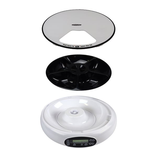 Lentek Programmable Five Meal Pet Dish with Voice Message