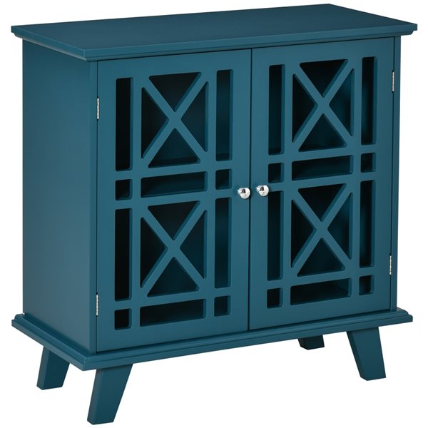 HomCom Blue Composite Modern Sideboard