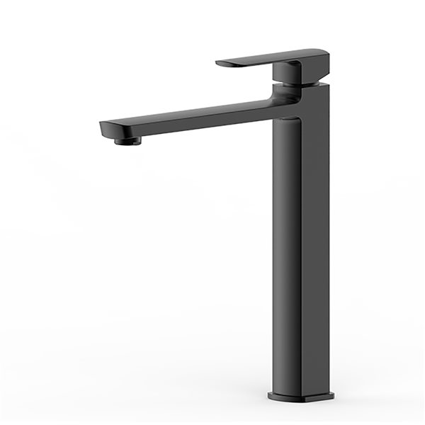 Sera Calabria Matte Black 1-Handle Single Hole WaterSense Labelled Bathroom Sink Faucet