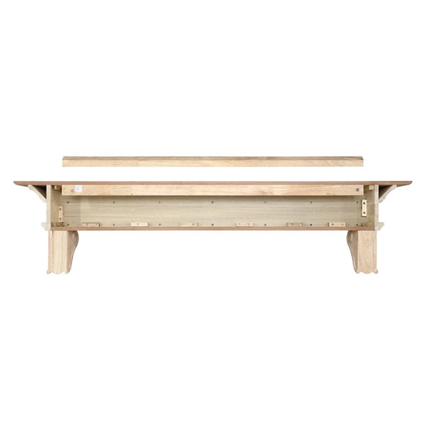 Pearl Mantels 72-in W x 16.75-in H x 10-in D Unfinished Pine Wood Mantel Shelf