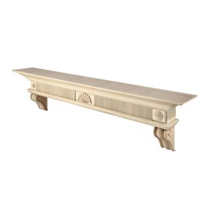 Pearl Mantels 72-in W x 16.75-in H x 10-in D Unfinished Pine Wood Mantel Shelf