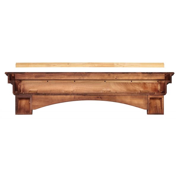 Pearl Mantels 48-in W x 12-in H x 9.5-in D Distressed Cherry Pine Wood Mantel Shelf