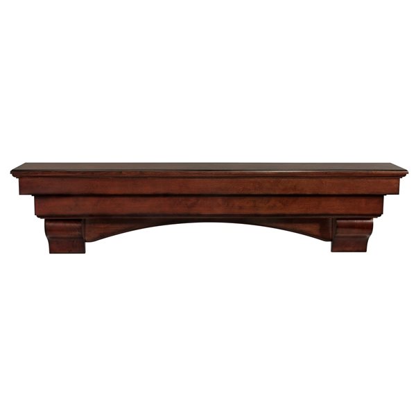 Pearl Mantels 48-in W x 12-in H x 9.5-in D Distressed Cherry Pine Wood Mantel Shelf