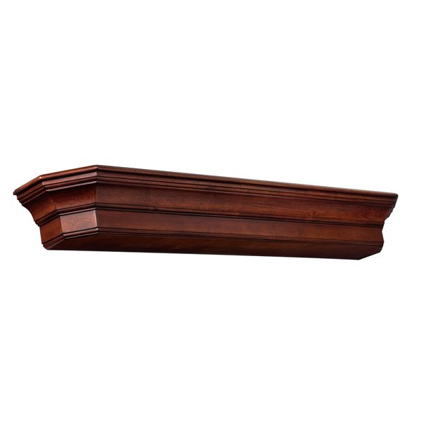 Pearl Mantels 48-in W x 6.5-in H x 8-in D Distressed Cherry Pine Wood Mantel Shelf