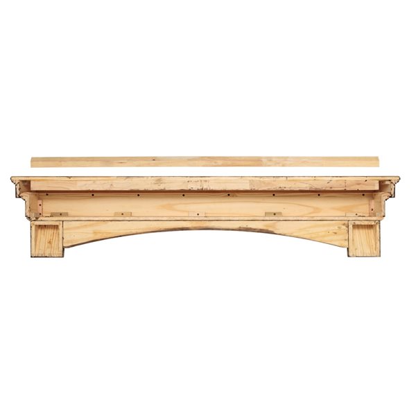 Pearl Mantels 60-in W x 15-in H x 10-in D Antique Distressed Pine Wood Mantel Shelf