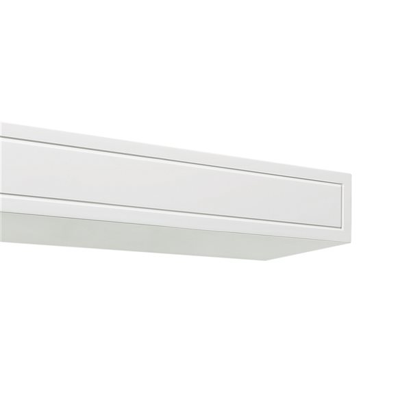 Pearl Mantels 60-in W x 5-in H x 9-in D Crisp White Pine Wood Mantel Shelf