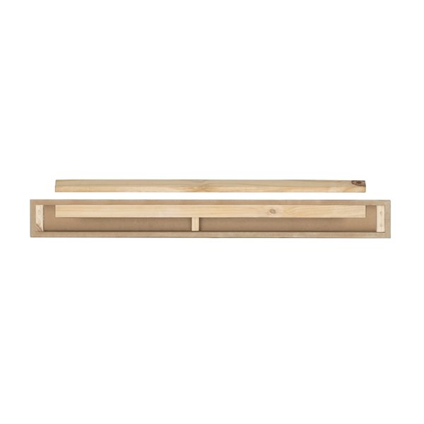 Pearl Mantels 60-in W x 5-in H x 9-in D Crisp White Pine Wood Mantel Shelf