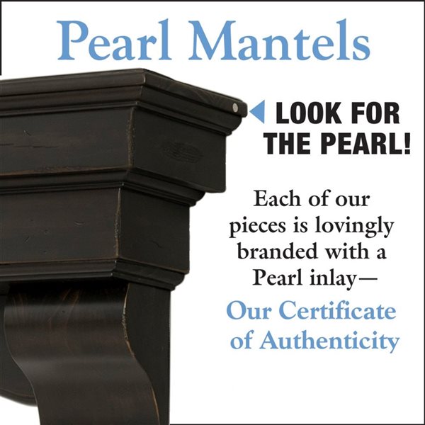 Pearl Mantels 48-in W x 12-in H x 9.5-in D Dark Roast Distressed Pine Wood Mantel Shelf