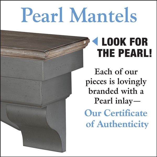 Pearl Mantels 72-in W x 15-in H x 10-in D Patio Distressed Pine Wood Mantel Shelf