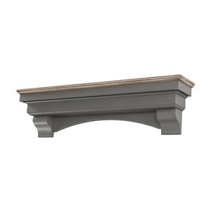 Pearl Mantels 72-in W x 15-in H x 10-in D Patio Distressed Pine Wood Mantel Shelf