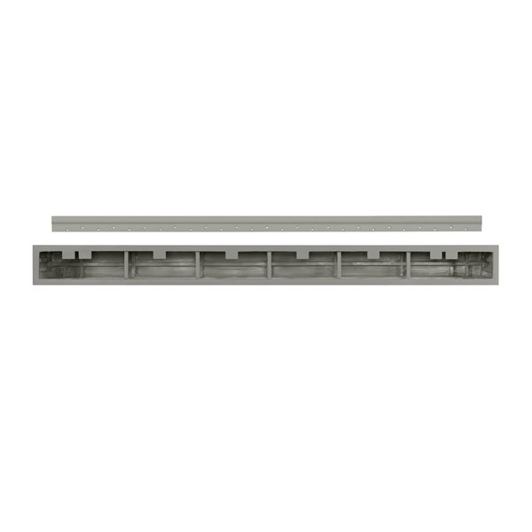 Pearl Mantels 60-in W x 5-in H x 9-in D Greywash Composite Mantel Shelf