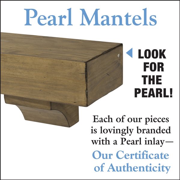 Pearl Mantels 60-in W x 10.5-in H x 9-in D Antique Distressed Pine Wood Mantel Shelf