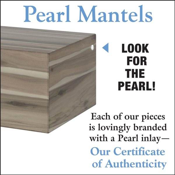 Pearl Mantels 60-in W x 5-in H x 9-in D Natural Asian Hardwood Wood Mantel Shelf