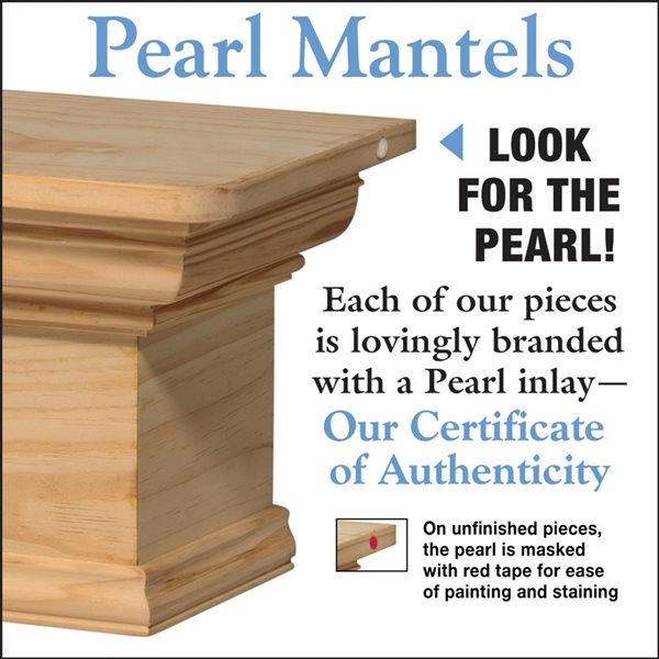 Pearl Mantels 72-in W x 9-in H x 9-in D Unfinished Distressed Pine Wood Mantel Shelf