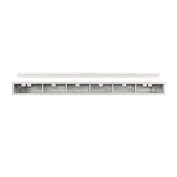 Pearl Mantels 60-in W x 5-in H x 9-in D Whitewash Composite Mantel Shelf