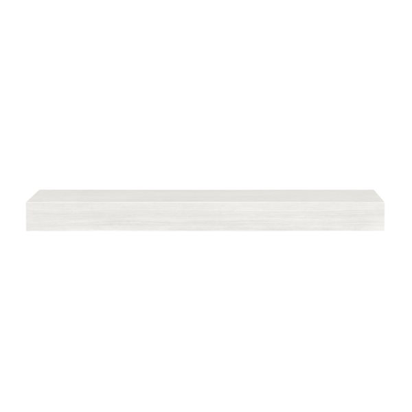 Pearl Mantels 60-in W x 5-in H x 9-in D Whitewash Composite Mantel Shelf