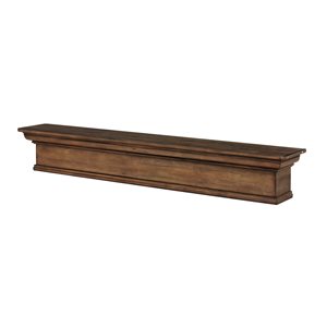 Pearl Mantels 72-in W x 9-in H x 9-in D Chestnut Distressed Pine Wood Mantel Shelf