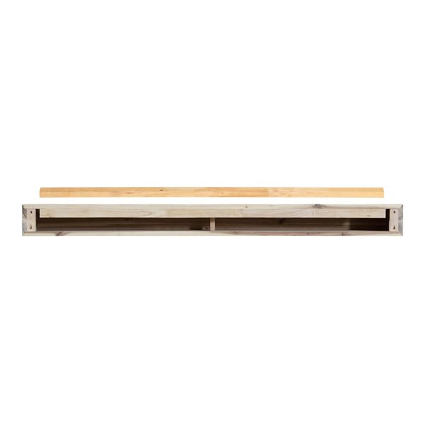 Pearl Mantels 72-in W x 5-in H x 9-in D Ash Asian Hardwood Wood Mantel Shelf