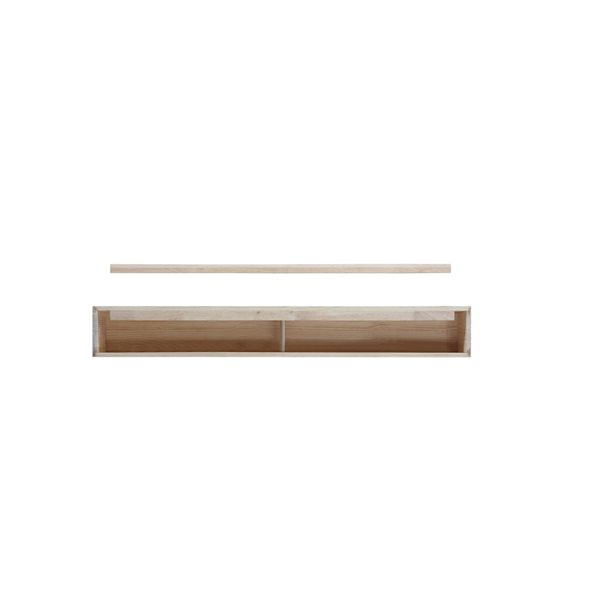 Pearl Mantels 72-in W x 8-in H x 10-in D Unfinished Distressed Pine Wood Mantel Shelf