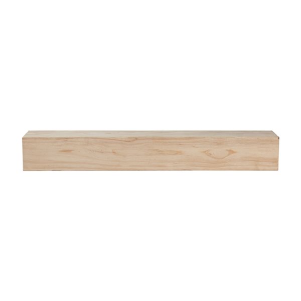 Pearl Mantels 72-in W x 8-in H x 10-in D Unfinished Distressed Pine Wood Mantel Shelf