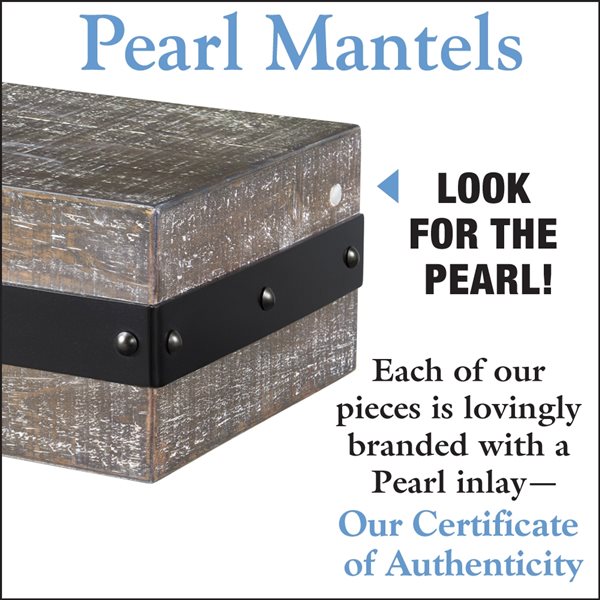 Pearl Mantels 48-in W x 5-in H x 9-in D Gristmill Pine Wood Mantel Shelf