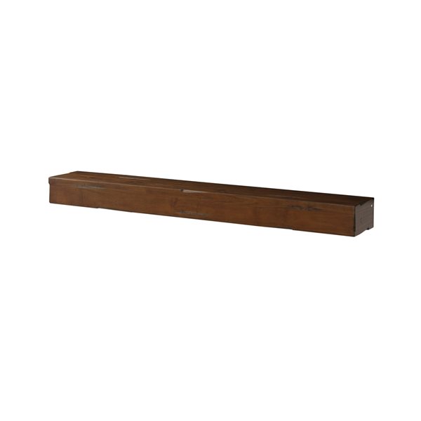 Pearl Mantels 60-in W x 10.5-in H x 9-in D Warm Cherry Distressed Finish Pine Wood Mantel Shelf