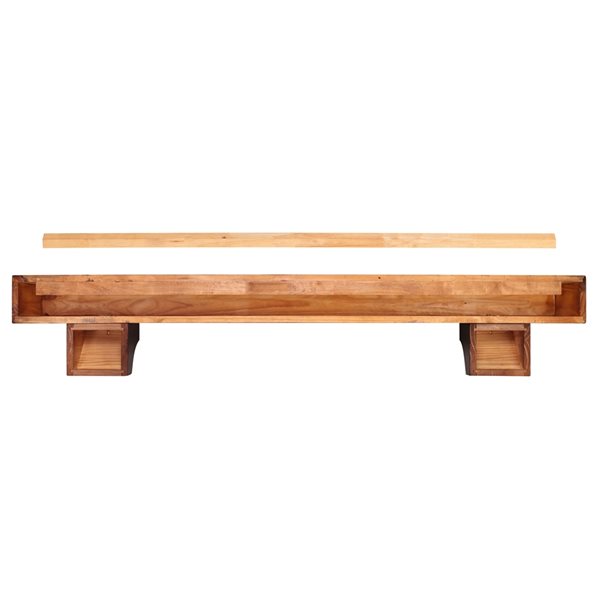 Pearl Mantels 60-in W x 10.5-in H x 9-in D Warm Cherry Distressed Finish Pine Wood Mantel Shelf