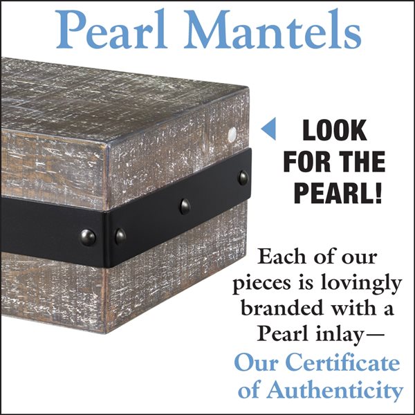 Pearl Mantels 60-in W x 5-in H x 9-in D Gristmill Pine Wood Mantel Shelf