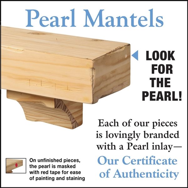 Pearl Mantels Shenandoah Hand Distressed and Hand Finished Premium