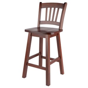 WINSOME WOOD Tabouret de bar Satori, 17,91 po x 28,86 po, bois, noir 20089